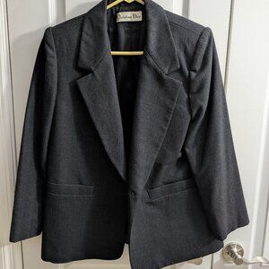 Christian Dior Women's Black Blazer - Size Large